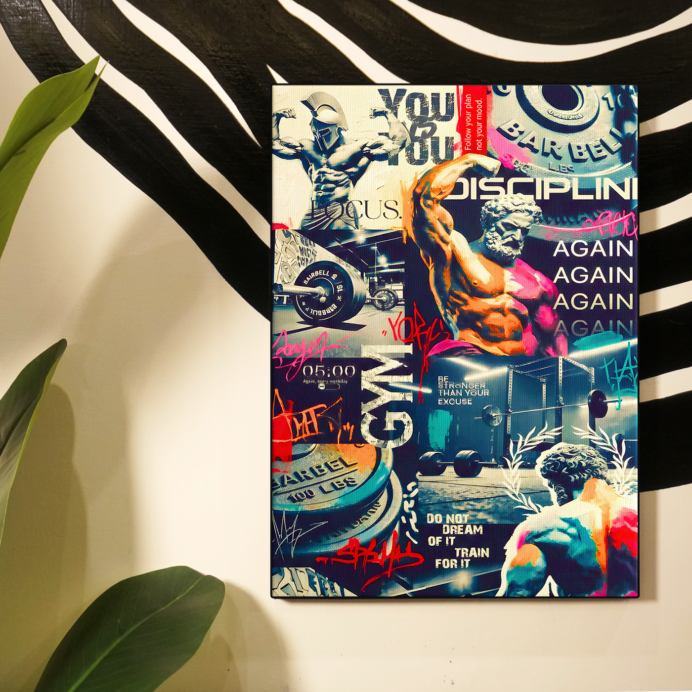 Discipline Again Collage Poster