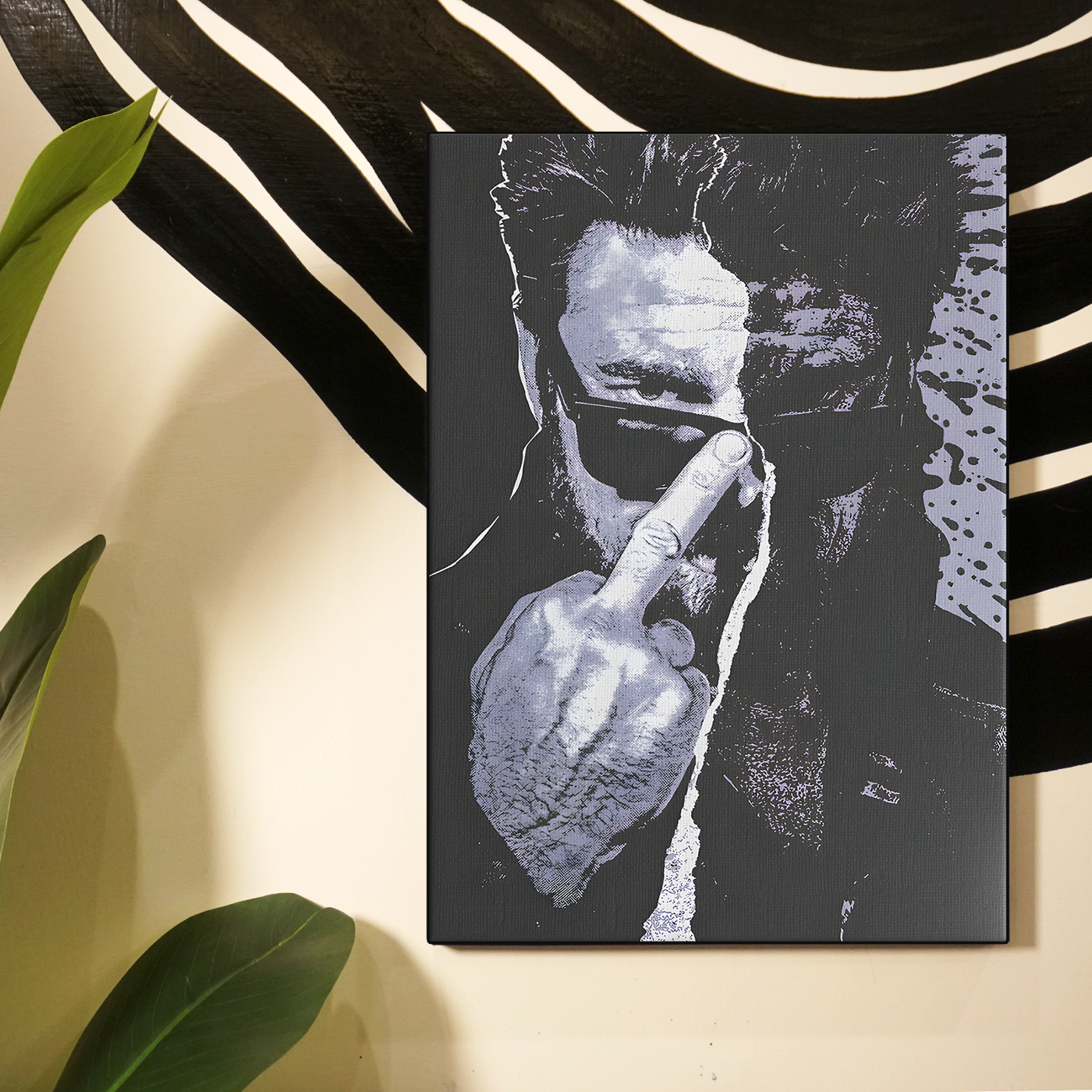 Black and White Gesture Poster