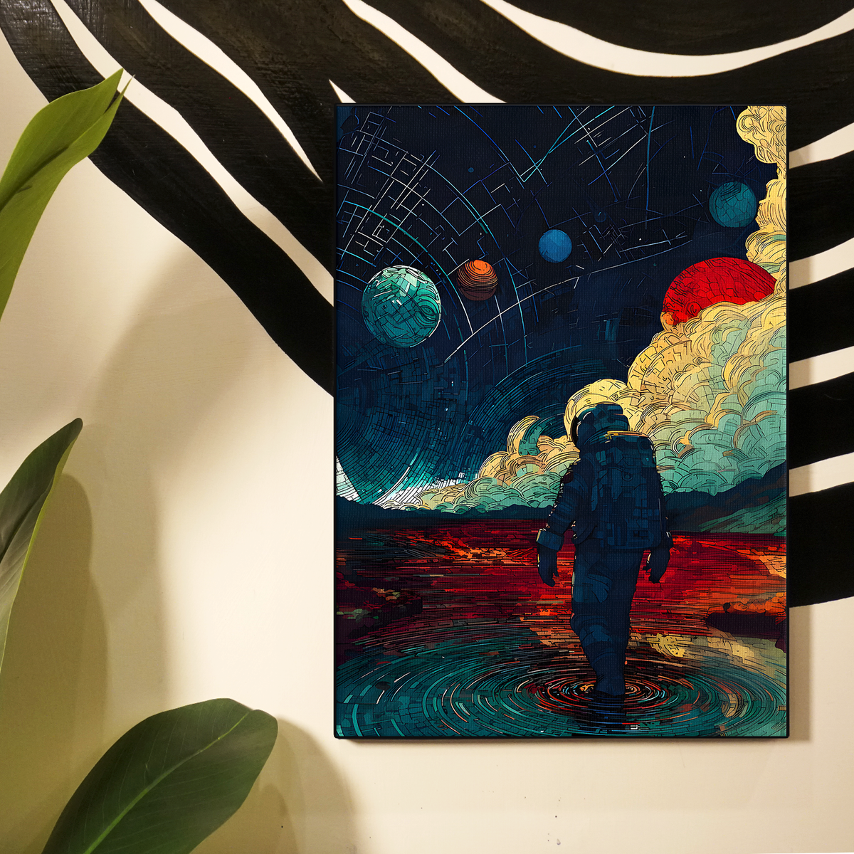 Astronaut Space Poster