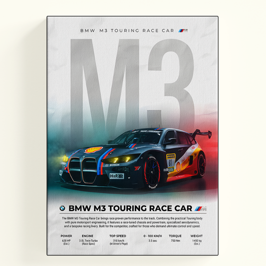 BMW M3 Touring Race Car Poster