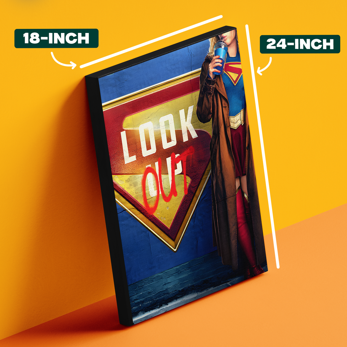 Look Out Supergirl Poster