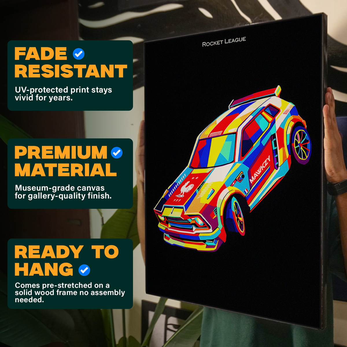 Colorful Graffiti Car Poster