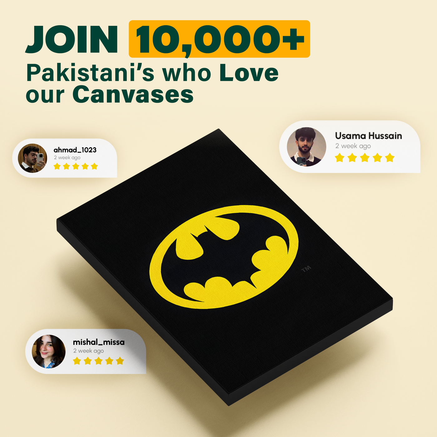 Batman Logo Yellow Poster