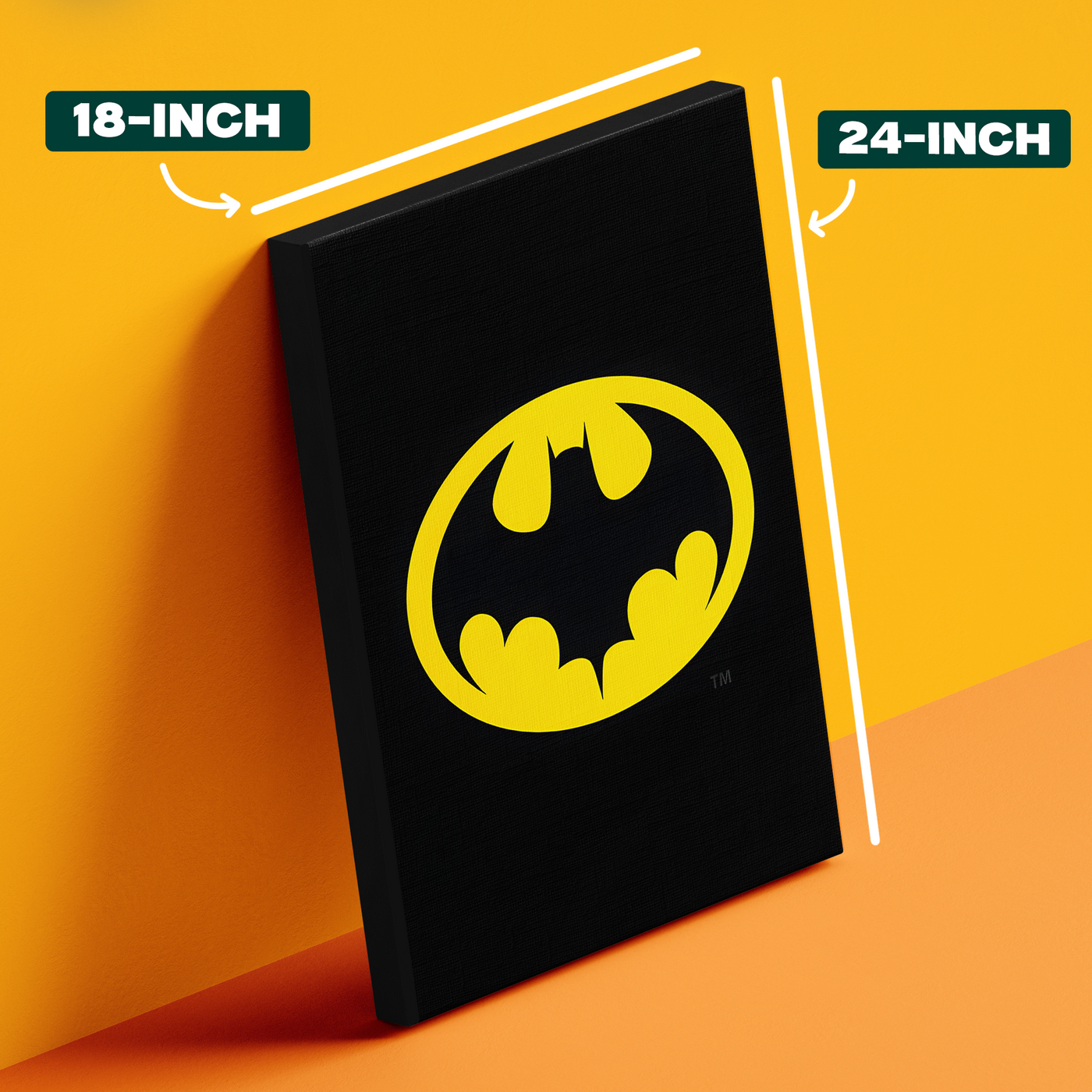 Batman Logo Yellow Poster