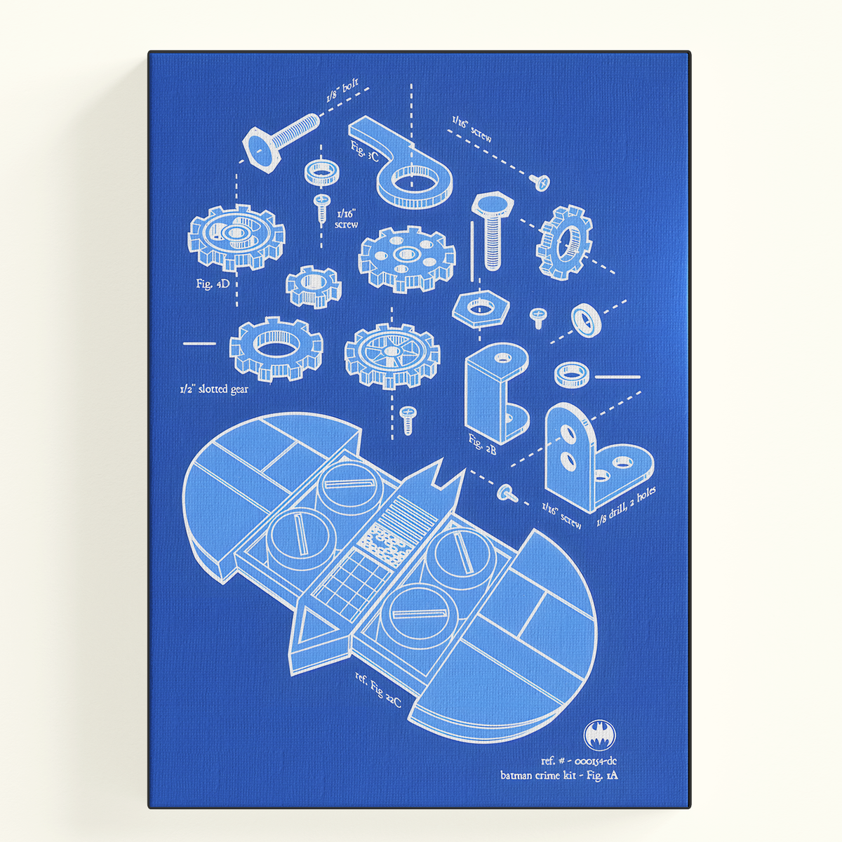 Batarang Blueprint Poster