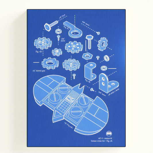 Batarang Blueprint Poster