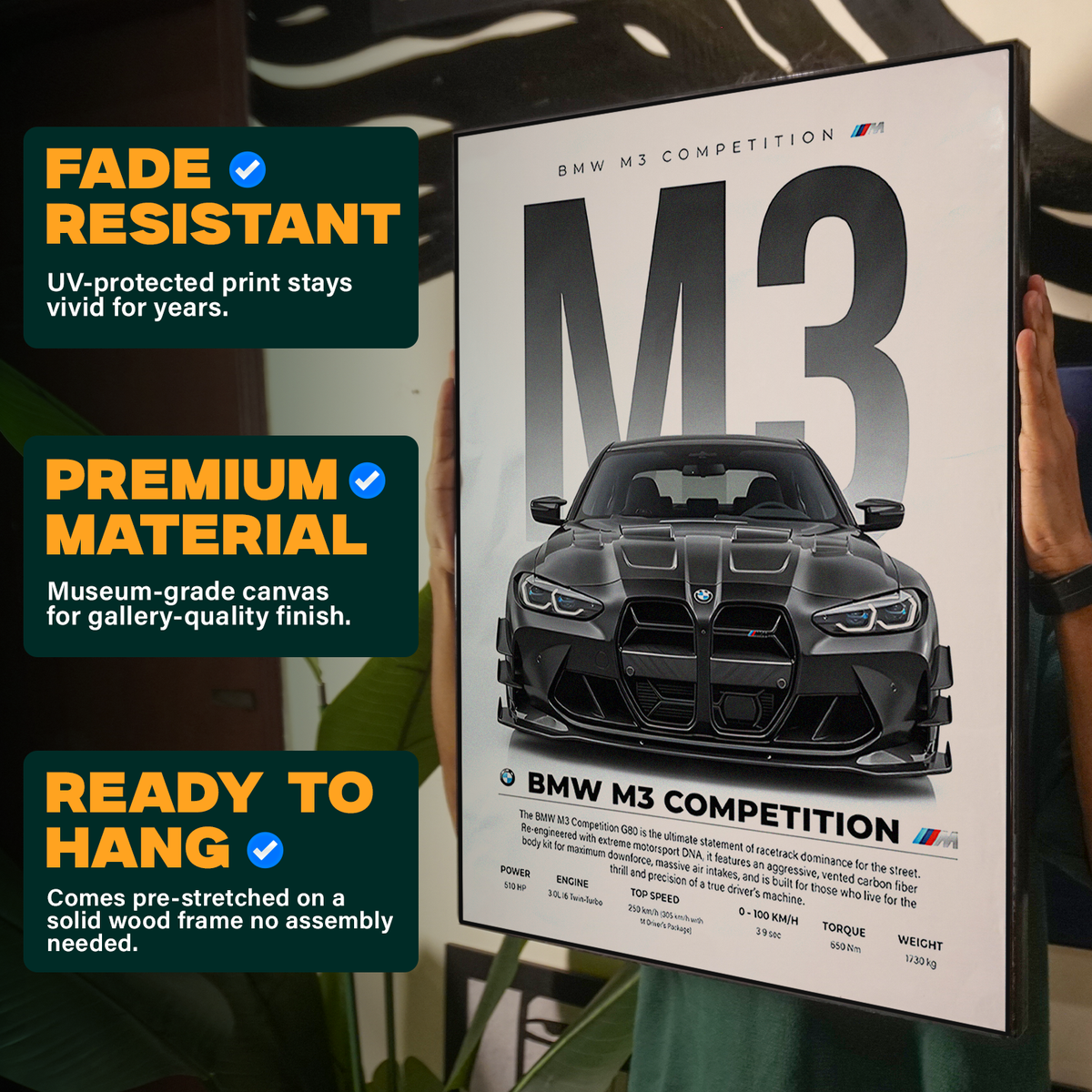 BMW M3 Competition Poster