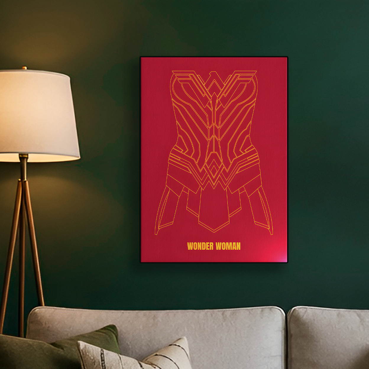 Wonder Woman Minimalistic' Poster