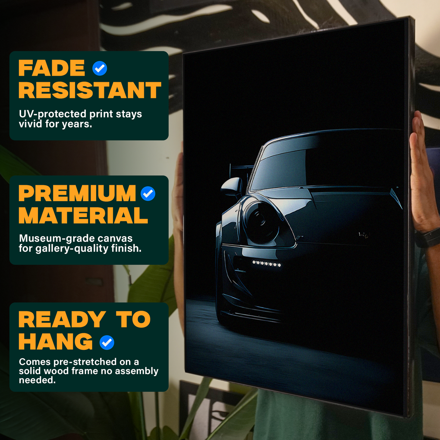 Black Car Night Poster