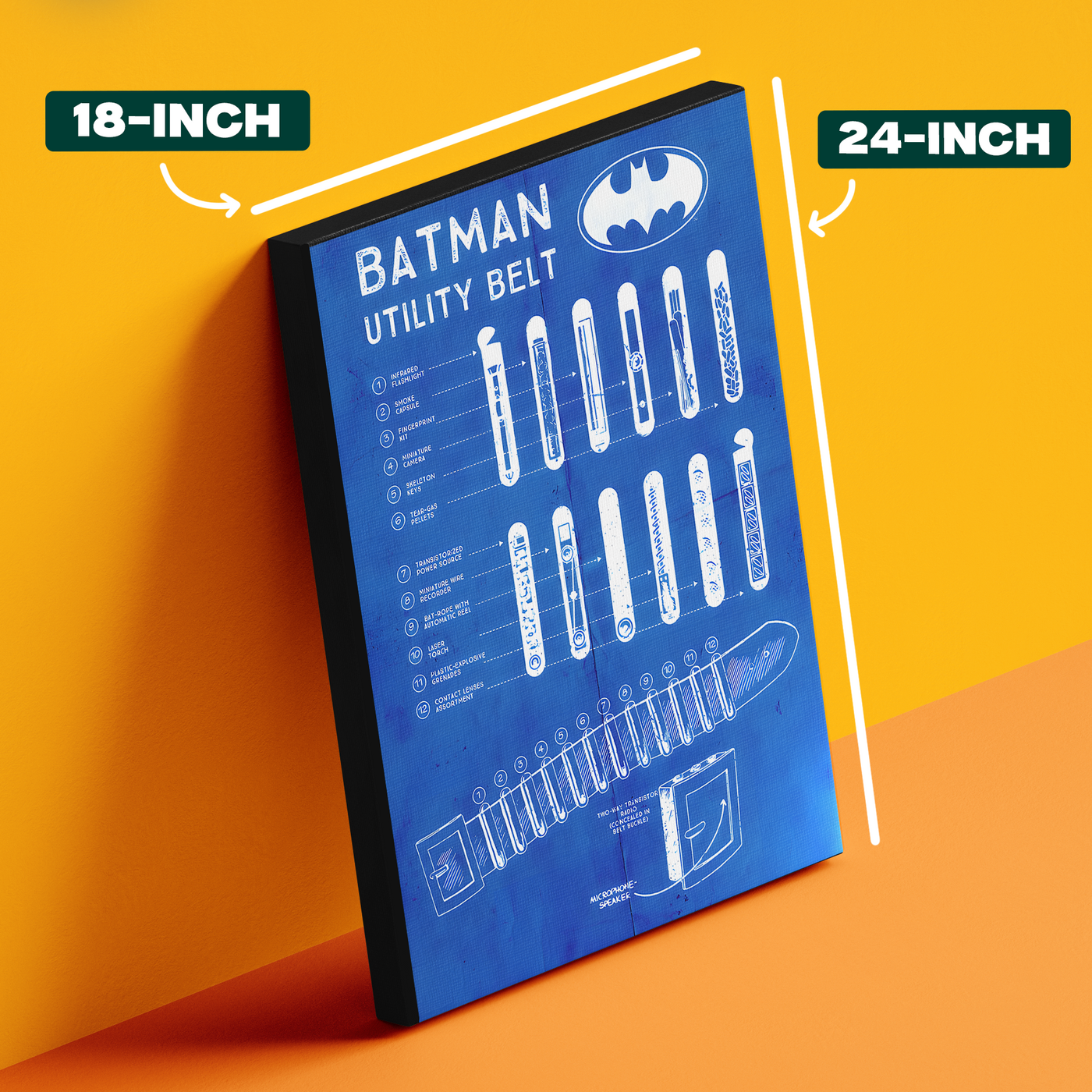 Utility Belt Blueprint Poster