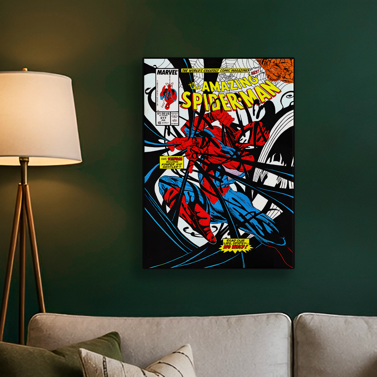 The amazing spider-man comic poster