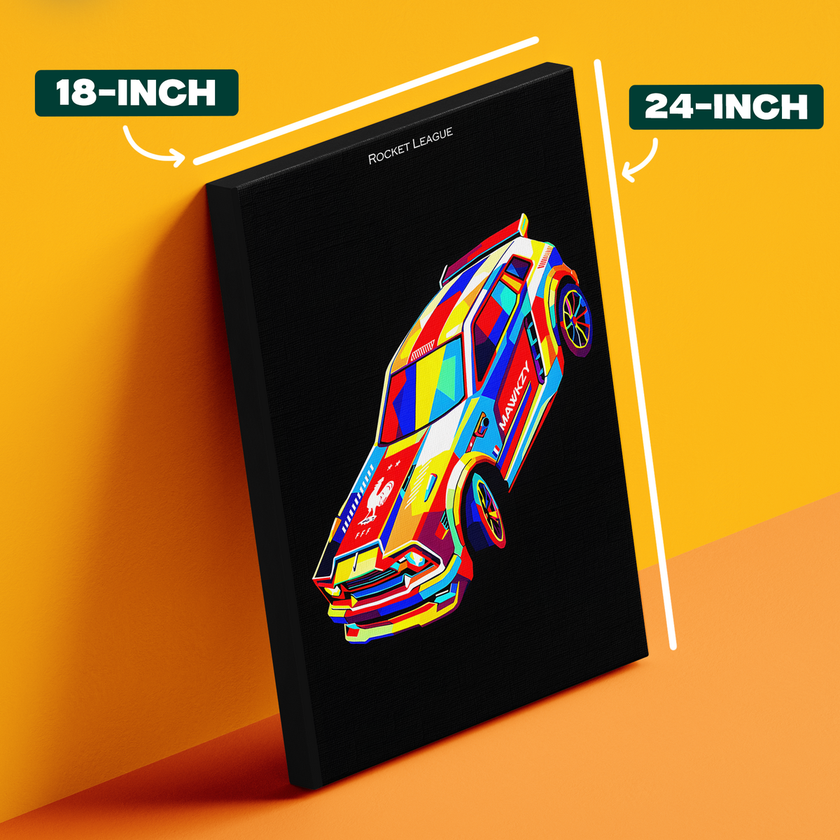 Colorful Graffiti Car Poster
