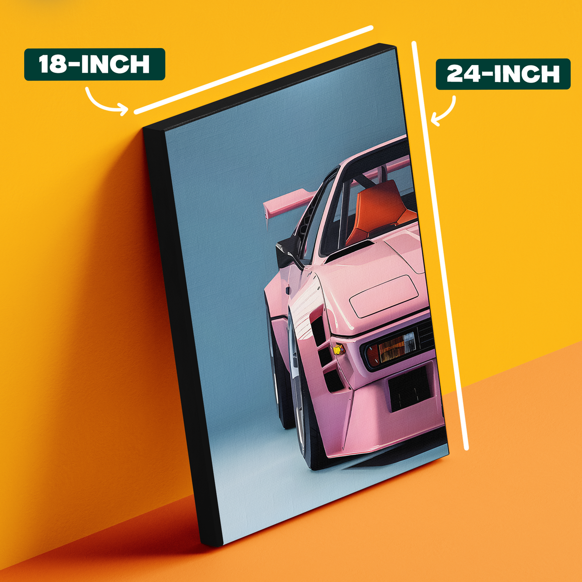 Pink Aesthetic Car Poster