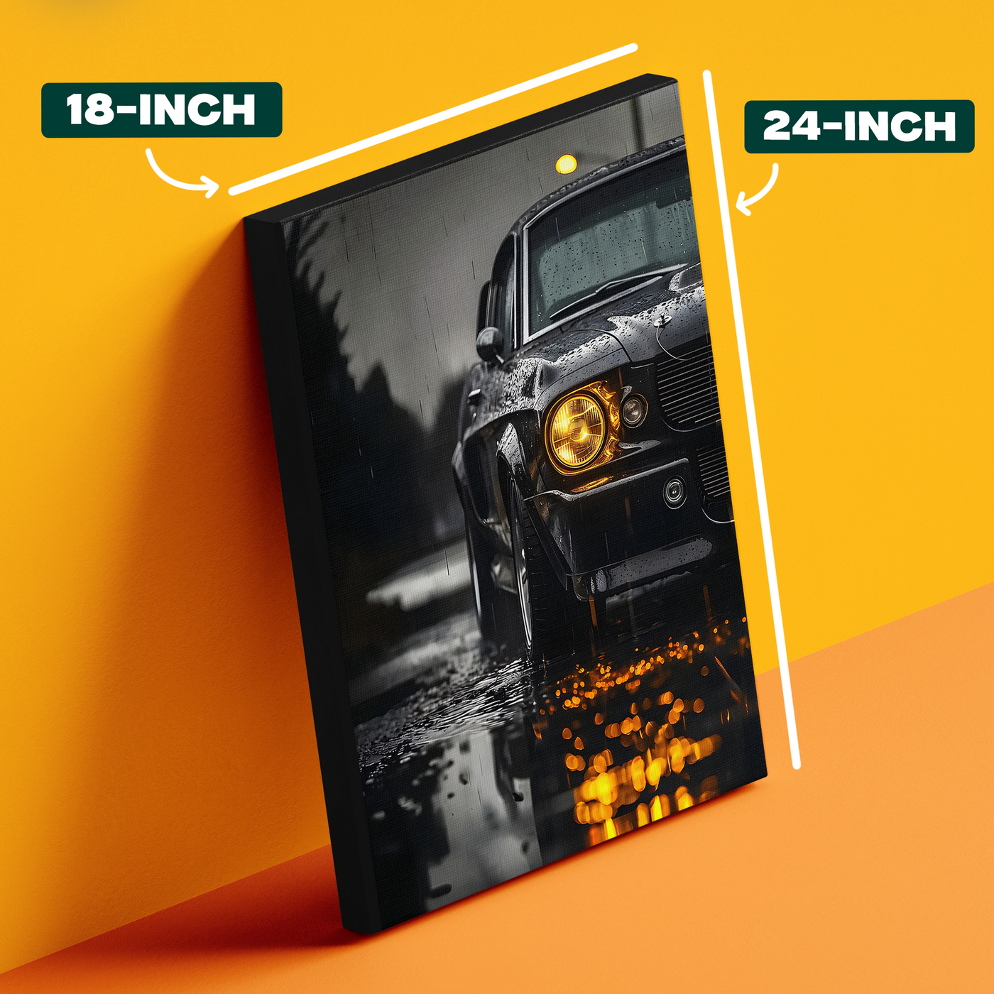 Dark Rain Car Poster