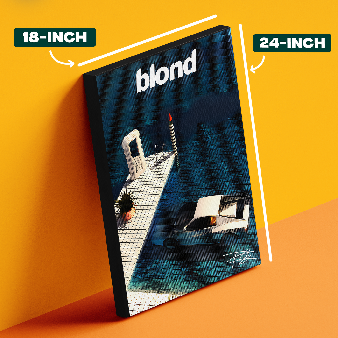 Blond Surfboard Poster