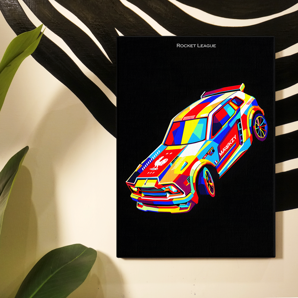 Colorful Graffiti Car Poster