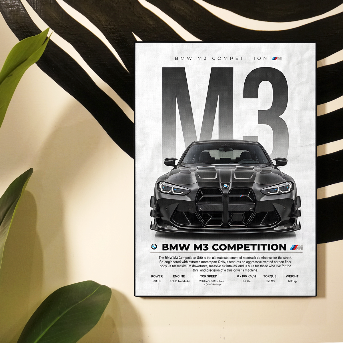 BMW M3 Competition Poster