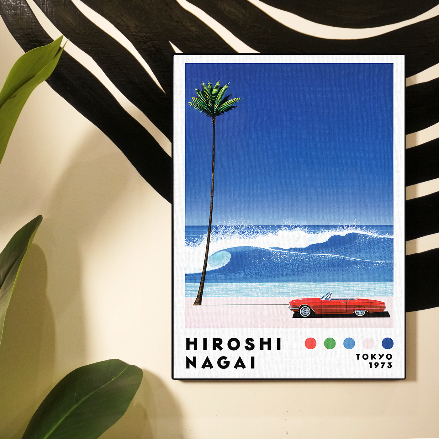 Hiroshi Nagai Style Beach Poster