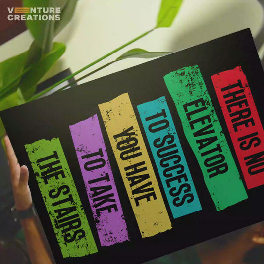 No Elevator To Success Poster