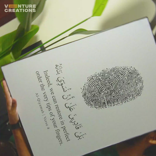 Fingerprint Arabic Text Poster