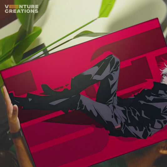 Gojo Red Silhouette Poster