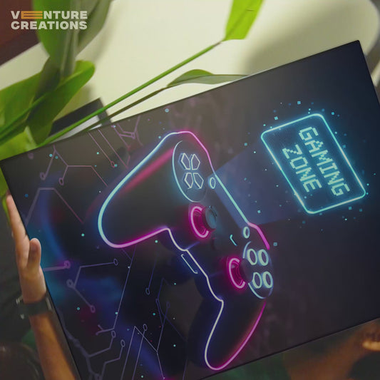 Gaming Zone Neon Poster