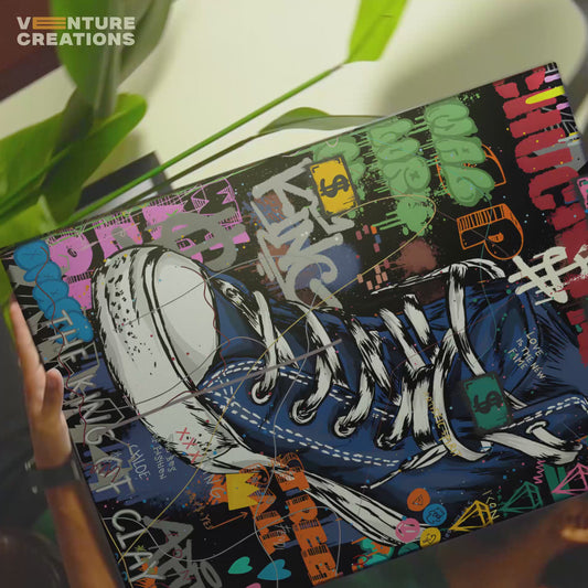 Sneaker Graffiti Art Poster