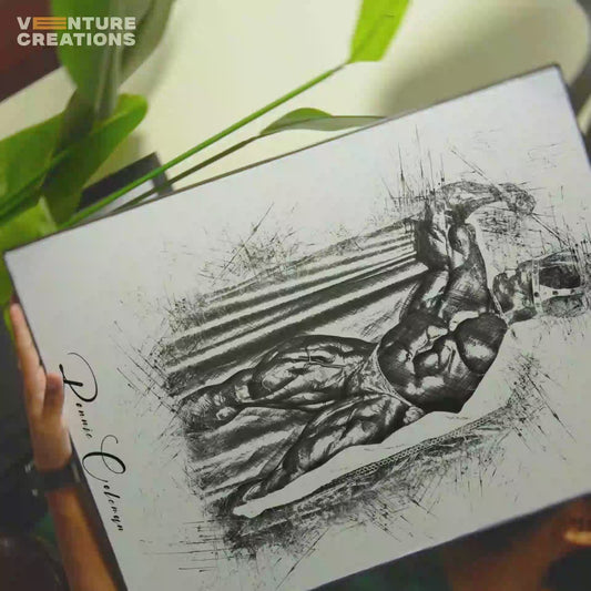 Ronnie Coleman Roman Gladiator Sketch Poster