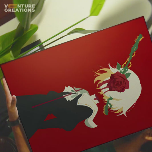 Red Rose Silhouette