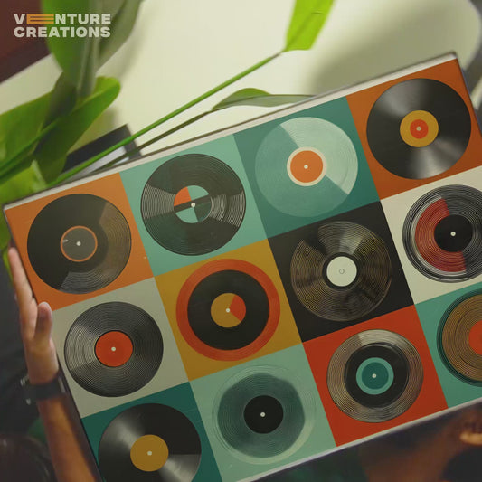 Colorful Circles Album Grid Poster