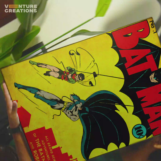 Bat-Man Retro Comic Poster