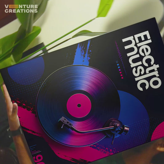 Electro Music Vinyl Poster