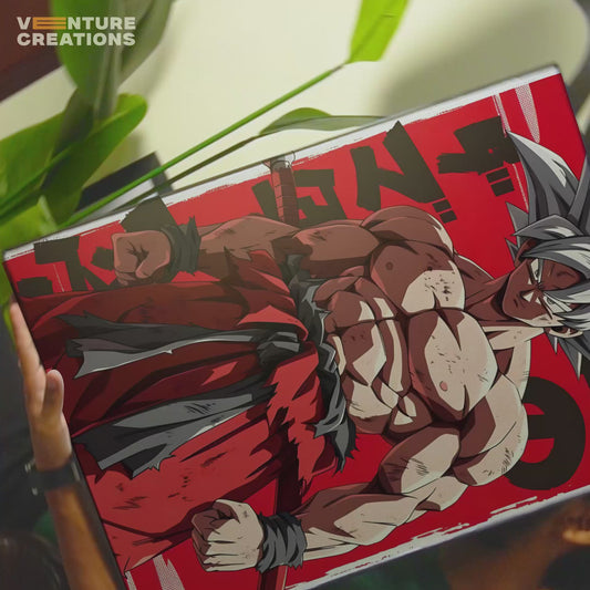 Red Goku Fighting Poster