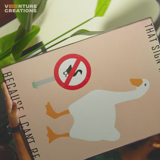 That Sign Wont Stop Me Duck Poster