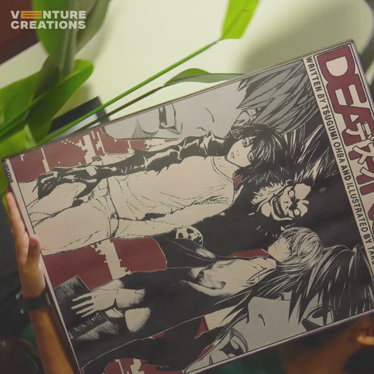 Death Note Old Newspaper style Poster
