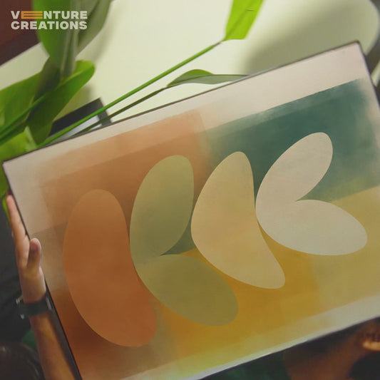 Abstract Balance Leaf Poster