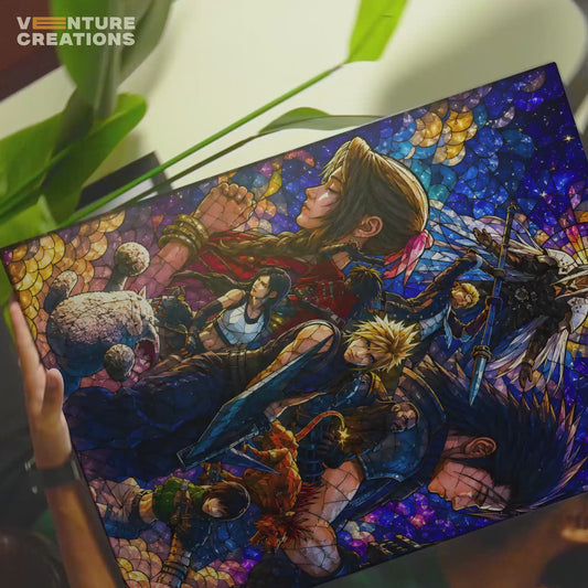 Colorful Final Fantasy 7 Remake Group Poster