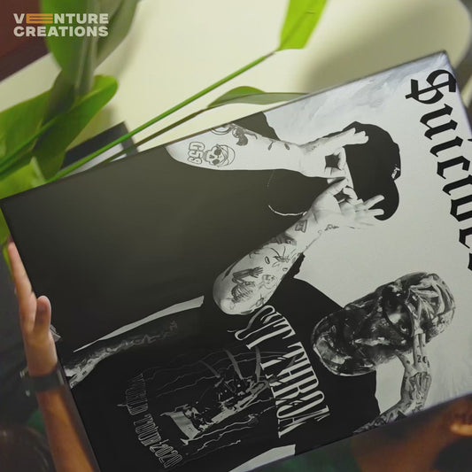 NF Black and White Poster