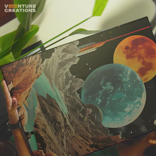 Planet Landscape Poster