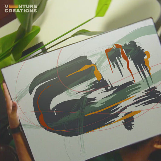 Abstract Face Illustration Poster