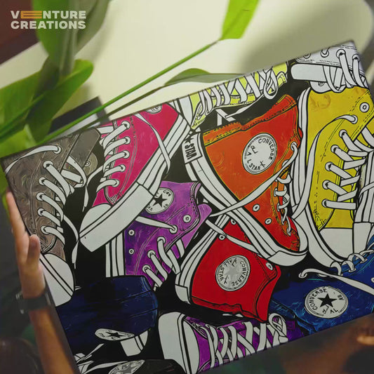 Colorful Sneaker Pop Art Poster