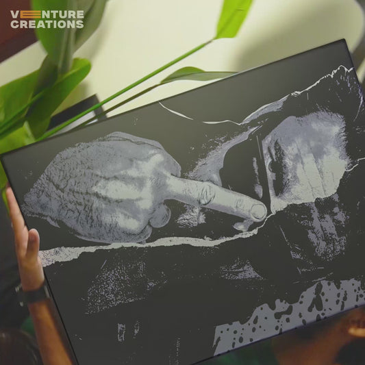 Black and White Gesture Poster