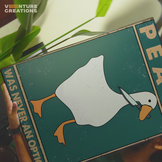 Peace Was Never An Option Duck Poster