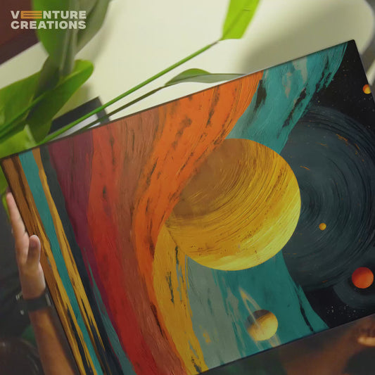 Abstract Planet Swirl Poster