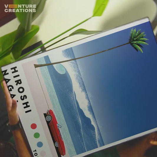 Hiroshi Nagai Style Beach Poster