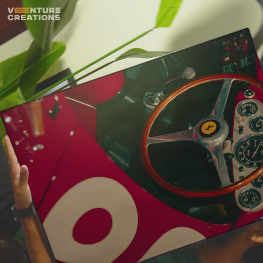 Ferrari Steering Wheel Poster