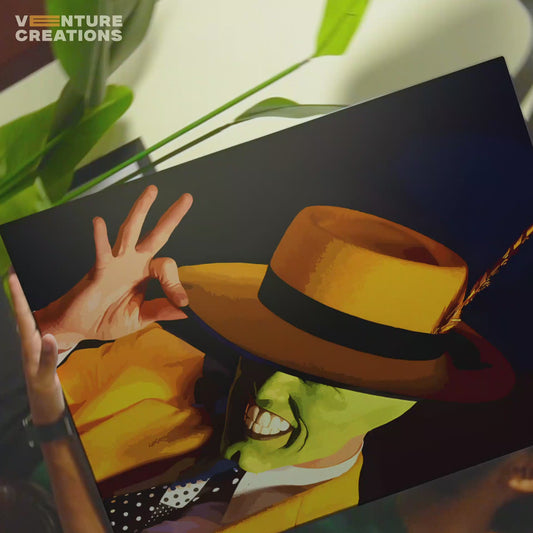 The Mask Hand Gesture Illustration Poster