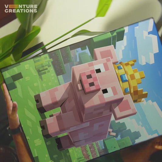 Minecraft Pig Poster