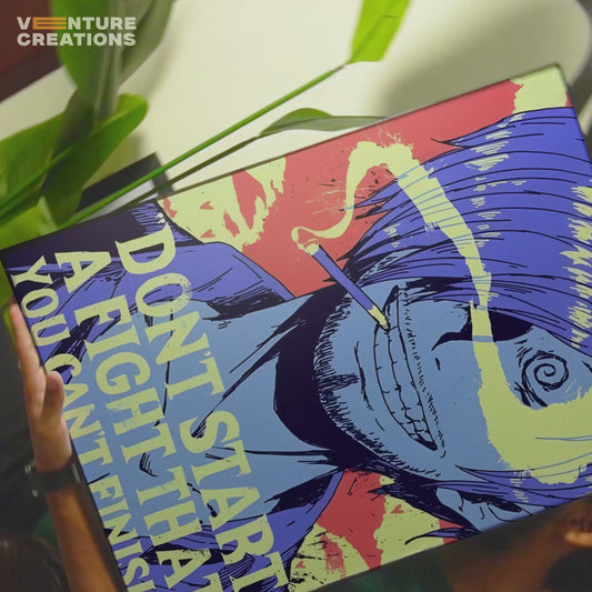 One Piece "Dont Start A Fight" Sanji Poster