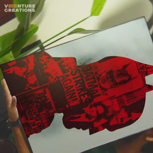 The Batman red silhouette Poster